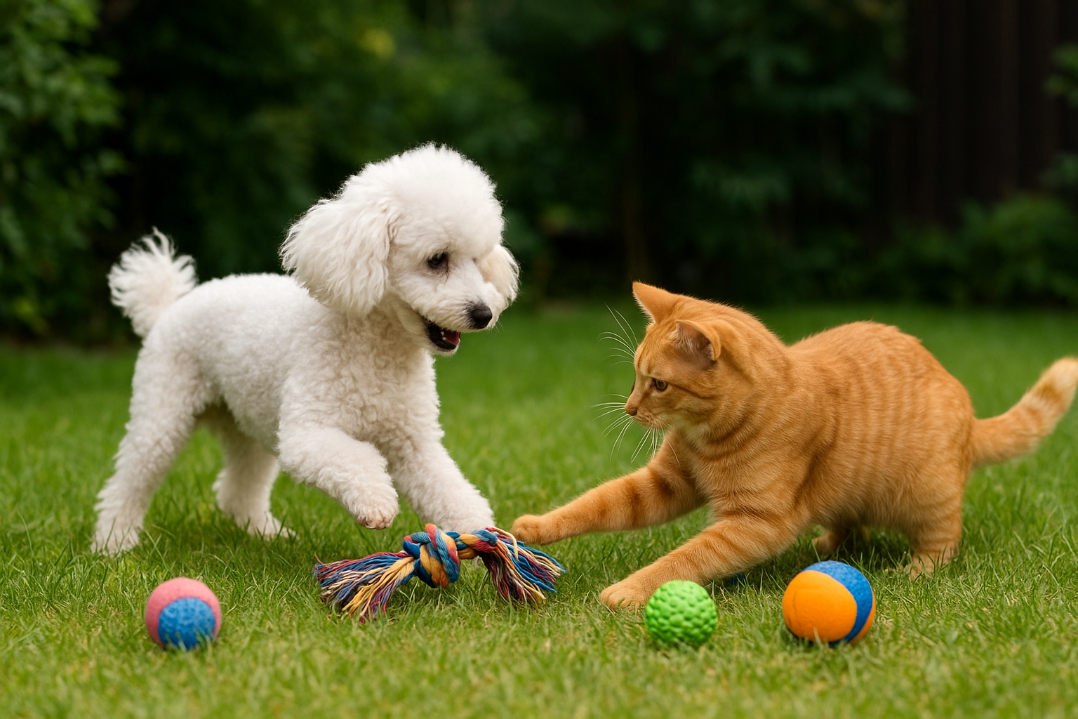 mascotas con juguetes