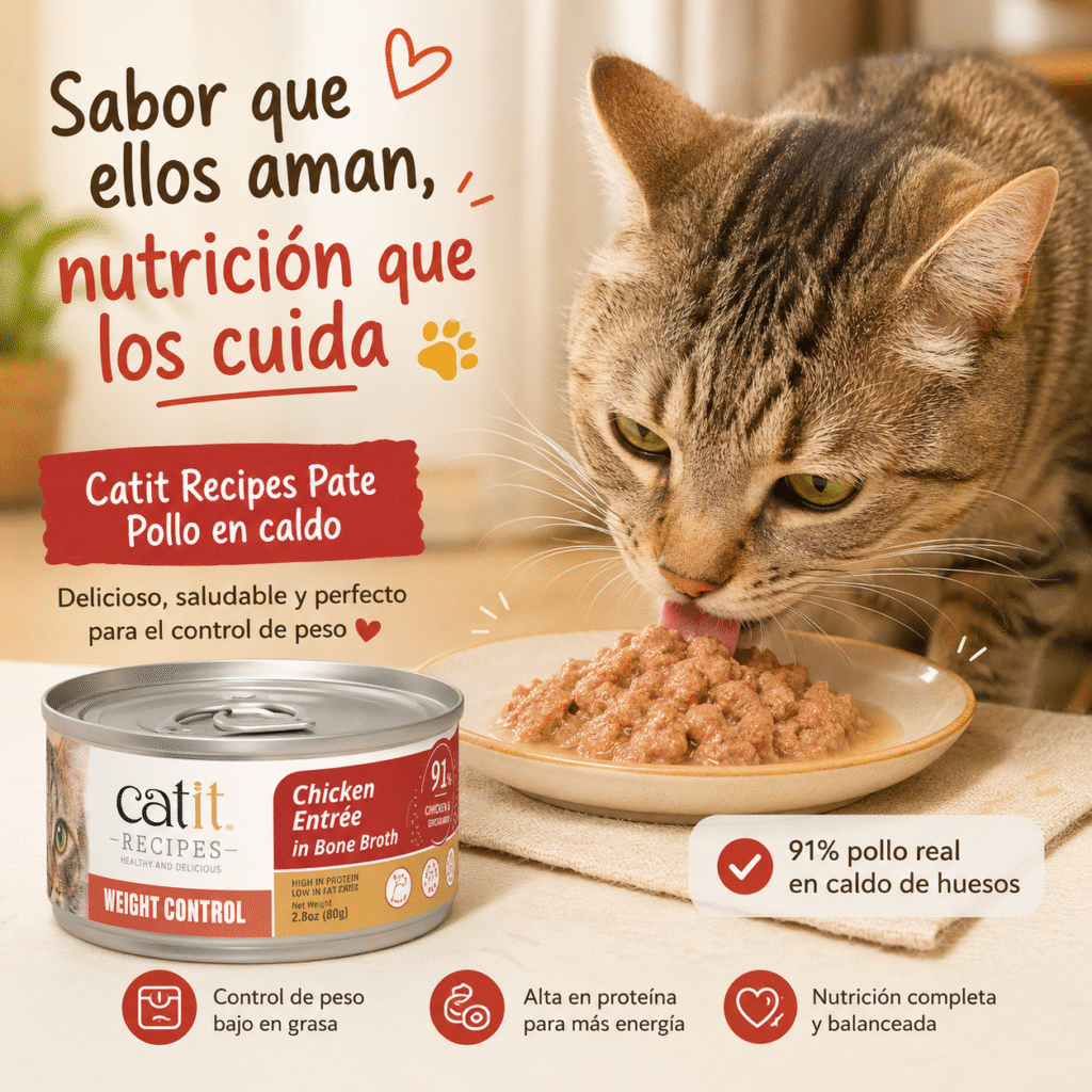 gato pate comida