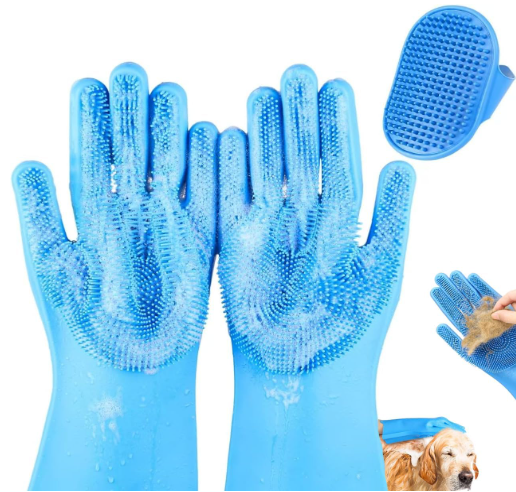 guantes cepillo baño mascotas