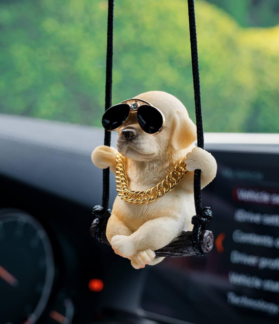 perro adorno carro mascotas