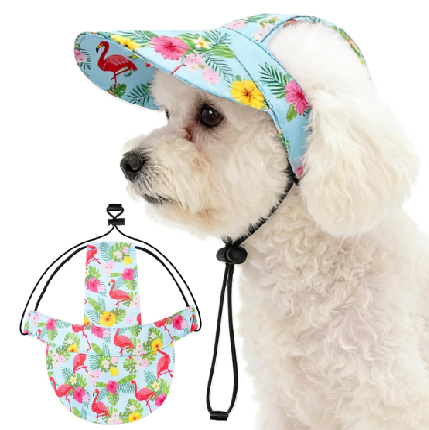 gorra flamenco mascotas perrita nena