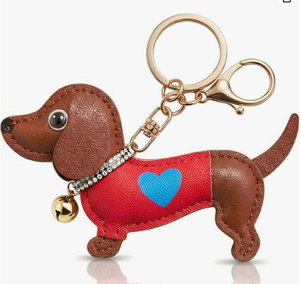 llavero perro salchicha mascota